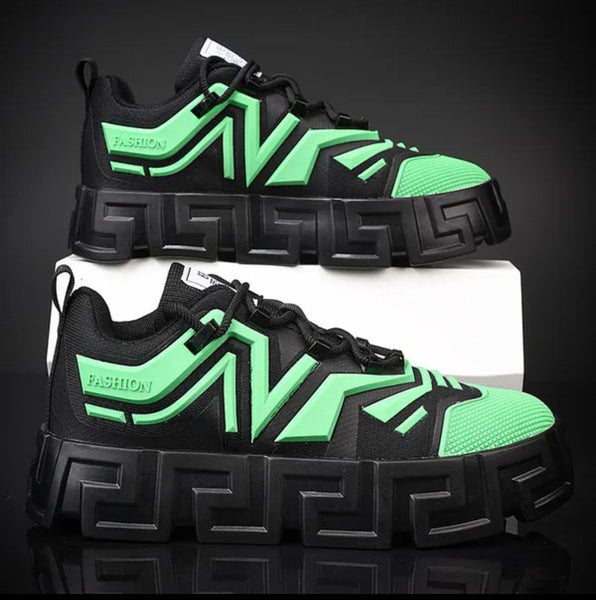 Adidasi barbati verzi casual, inalti, VSC, 081