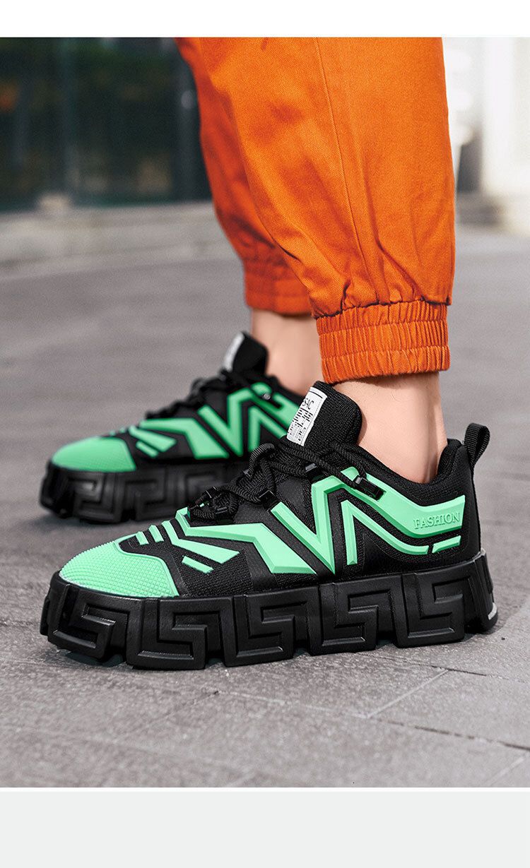 Adidasi barbati verzi casual, inalti, VSC, 081