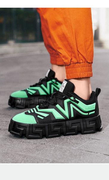 Adidasi barbati verzi casual, inalti, VSC, 081