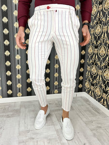Pantaloni barbati eleganti in carouri 10490
